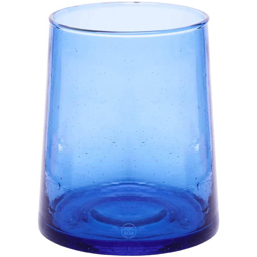 MOROCCAN SET OF 6 SMALL BLUE CONE GLASSES - Image 2