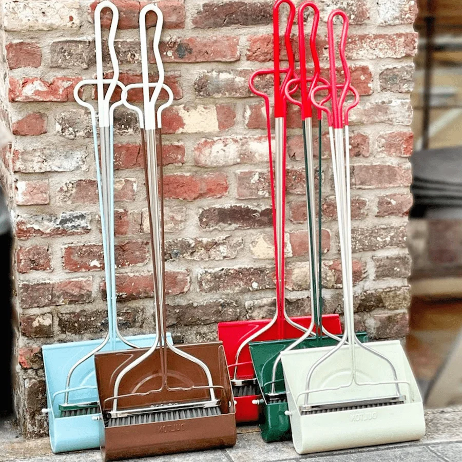 SMILEY DUST BROOM SET LONG HANDLE BLUE - Image 5